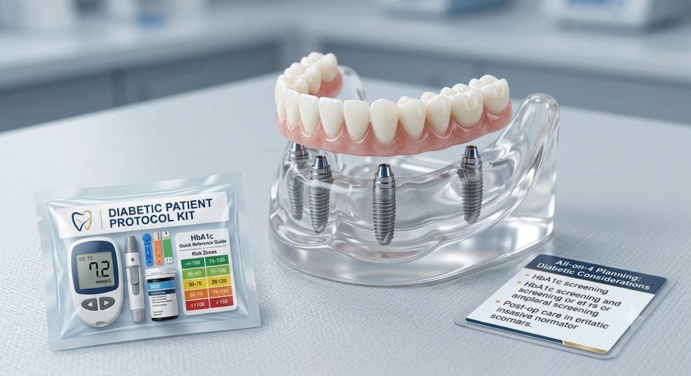 All-on-4 dental implants for diabetic patients