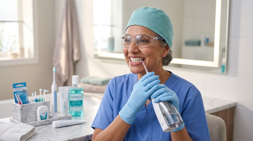 Full-mouth implants maintenance