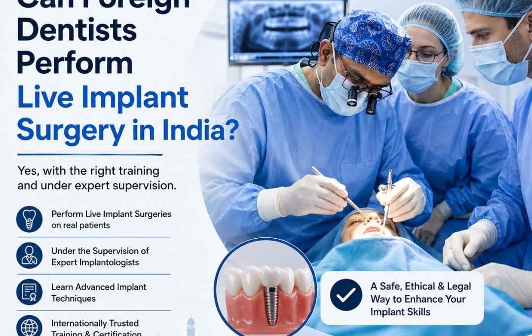 Can Foreign Dentists Perform Live Implant Surgery in India