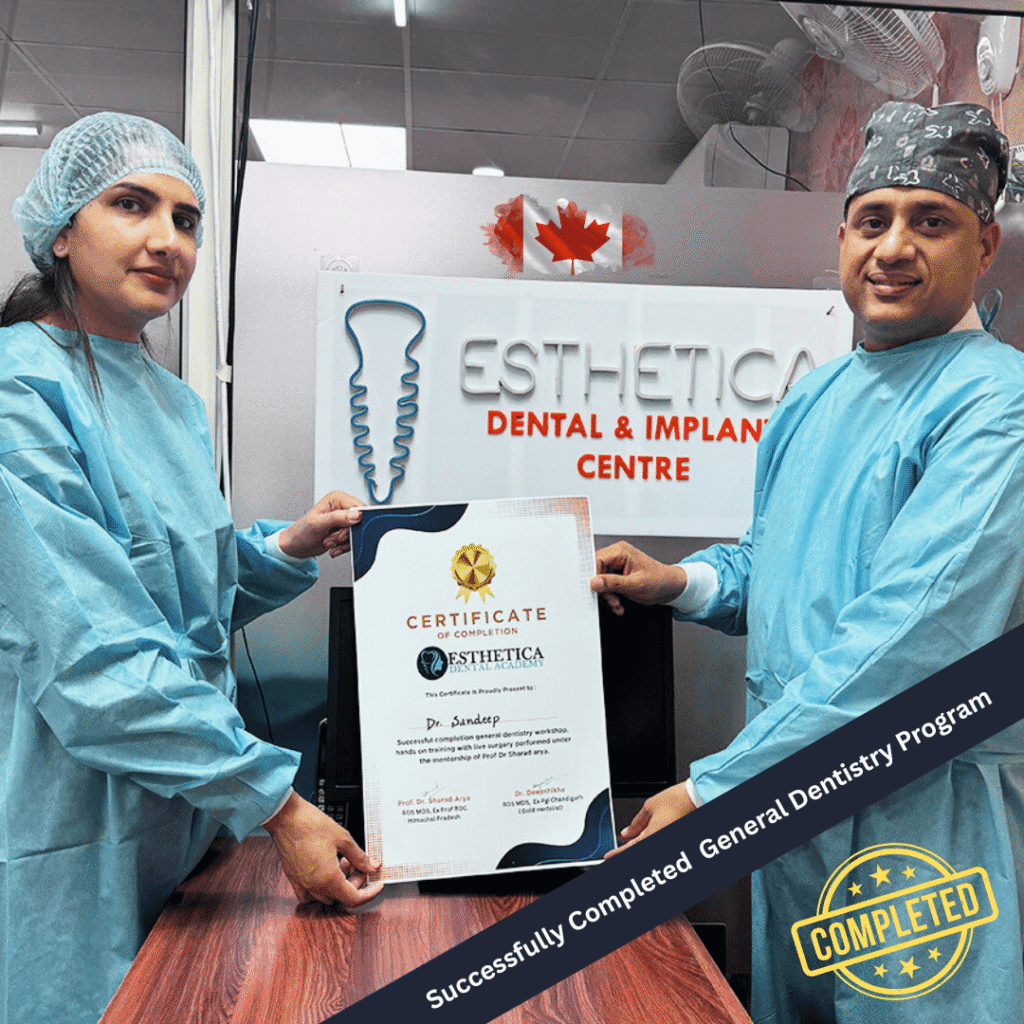 International dentist at dental training