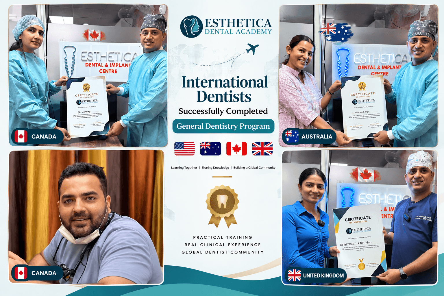 International dentist training at Esthetica Dental Academy